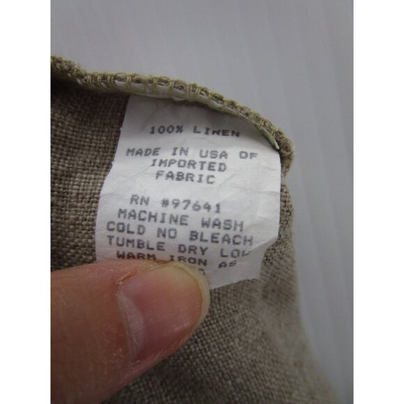 VINTAGE J Jill Pants Small Linen Cropped Wide Leg Peasant Lagenlook - Picture 7 of 9